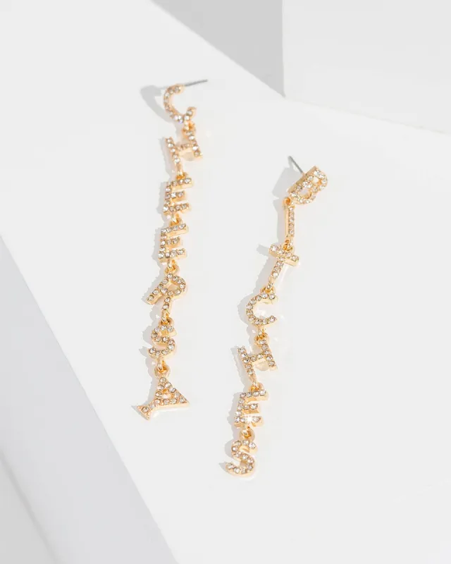 Crystal Cheers Drop Earring sold by Collete Hayman