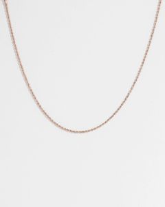 Rose Gold 42cm Rope Chain Necklace sold by Collete Hayman