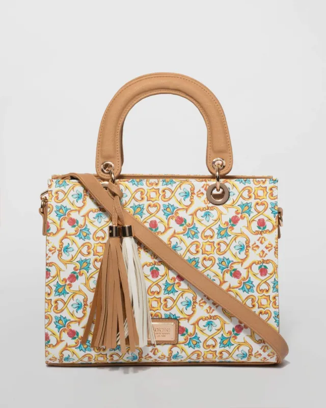 Positano Peita Tassel Tote Bag sold by Collete Hayman