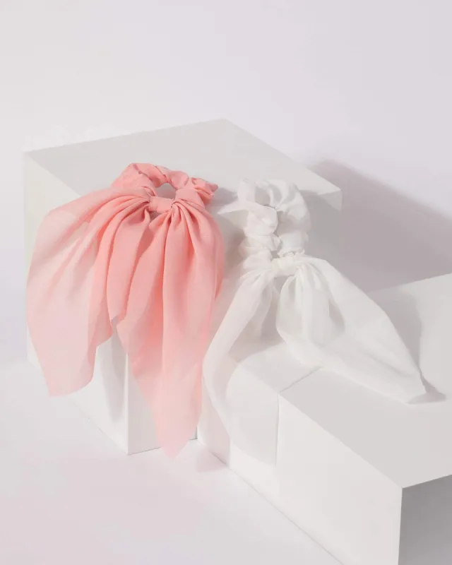 Multi Colour 2 Pack Plain Colour Hair Tie sold by Collete Hayman