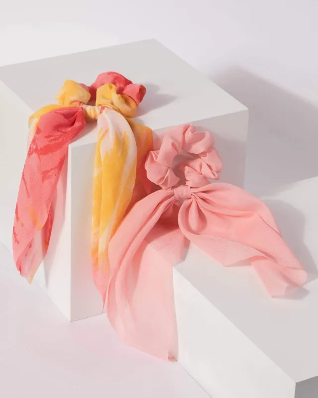 Multi Colour 2 Pack Bright Colour Hair Tie sold by Collete Hayman