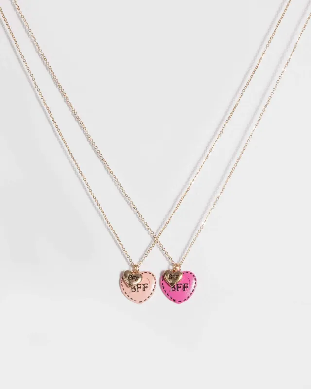 Gold Bff Love Heart Necklace sold by Collete Hayman