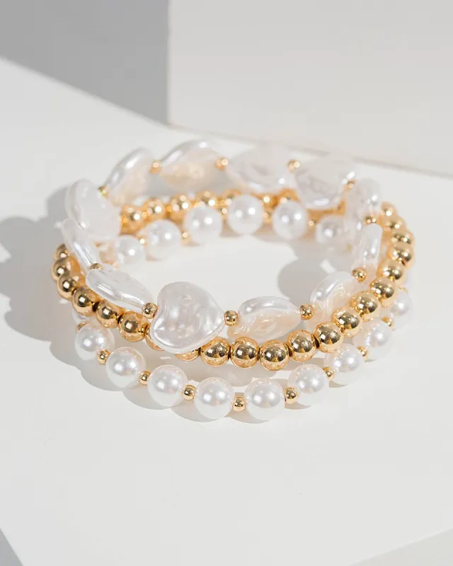 Pearl Heart Bracelet Pack sold by Collete Hayman