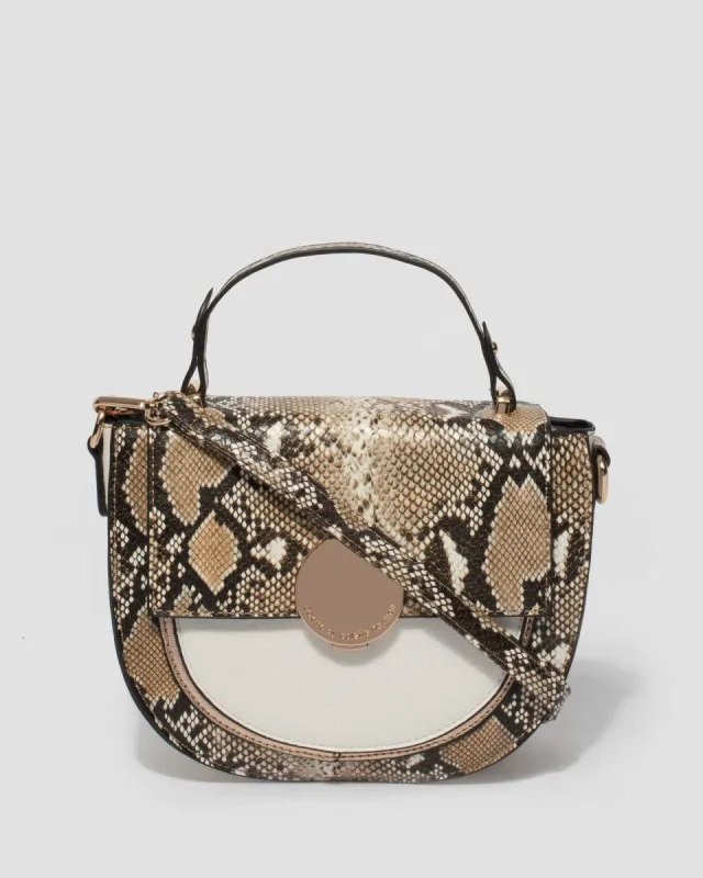 Python Grace Circle Tote Bag sold by Collete Hayman