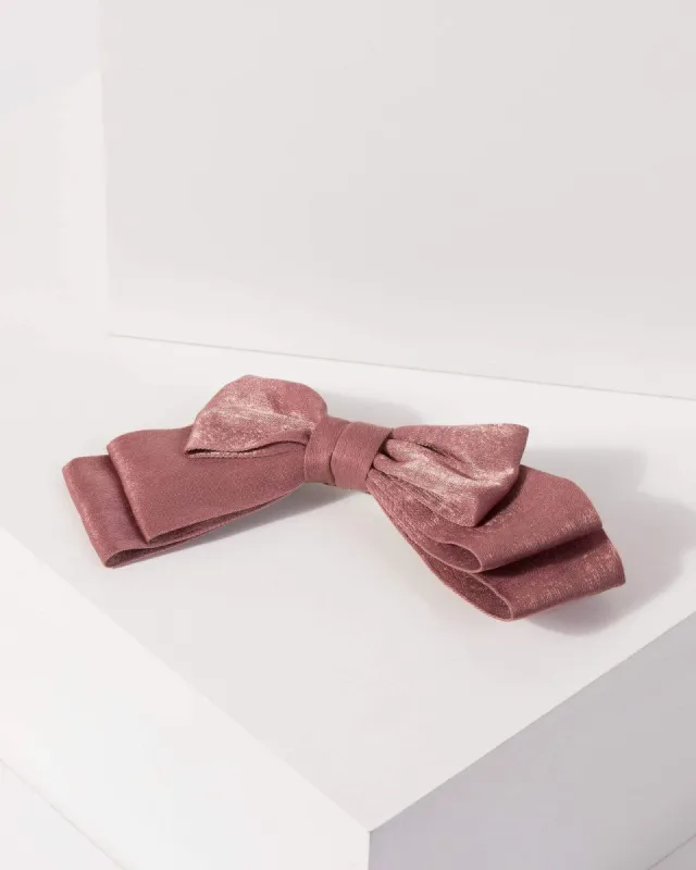 Purple Medium Hair Bow With Clip sold by Collete Hayman