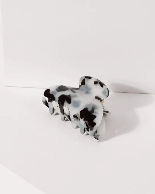 Monochrome Small Speckle Acrylic Claw Clip sold by Collete Hayman