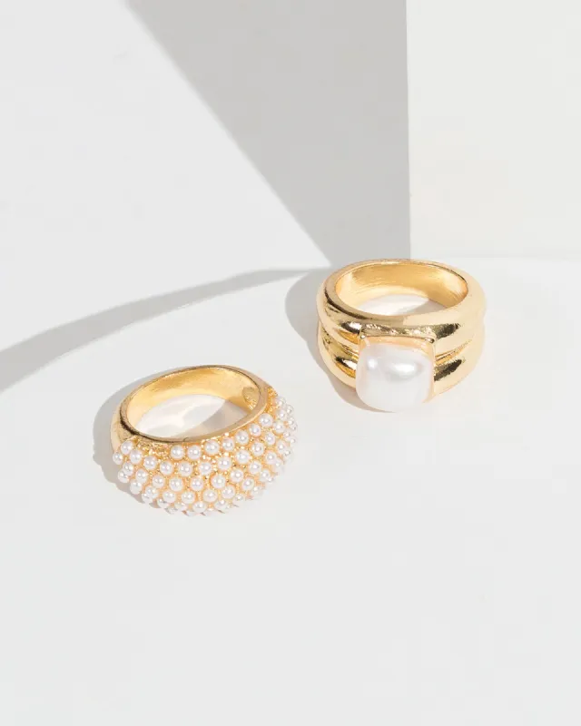 White Pearl Ring Pack sold by Collete Hayman