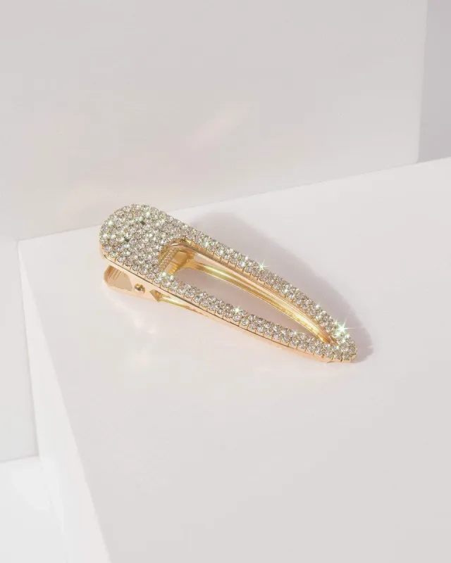 Large Diamante Encrusted Hair Clip sold by Collete Hayman