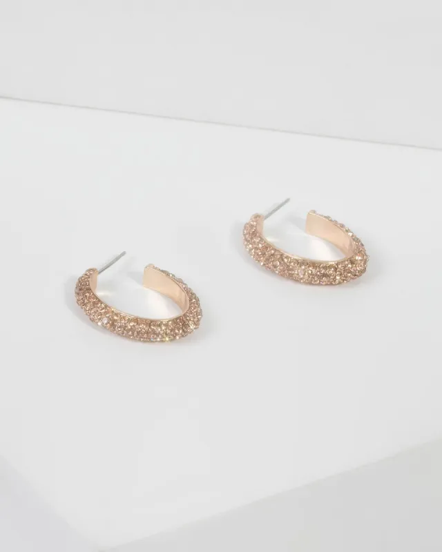Gold Mini Oval Hoop Earrings sold by Collete Hayman