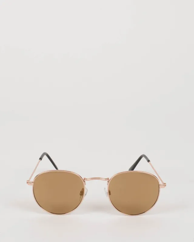 Brown Round Frame Sunglasses sold by Collete Hayman
