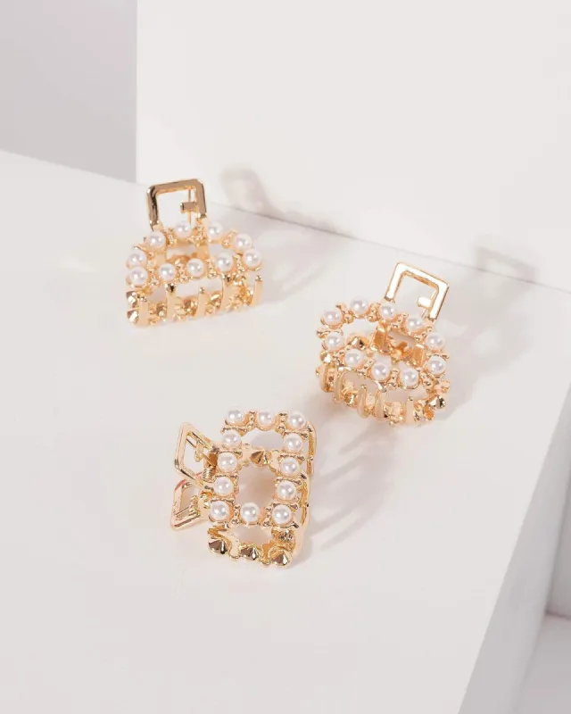 Multi Pack Pearl Detail Claw Clip sold by Collete Hayman