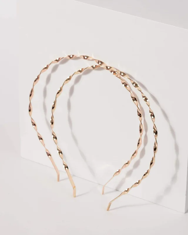 2 Pack Twisted Metal Headband made by Collete Hayman