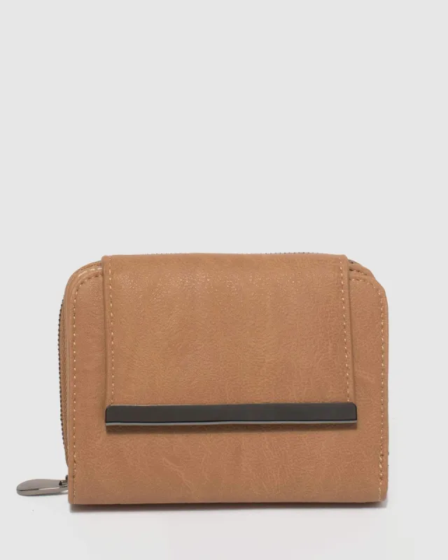 Caramel Blake Mini Wallet sold by Collete Hayman