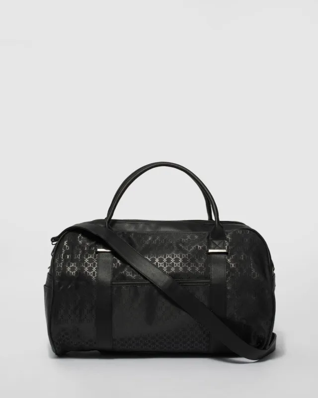 Black Monogram Mike Workout Duffle Bag sold by Collete Hayman