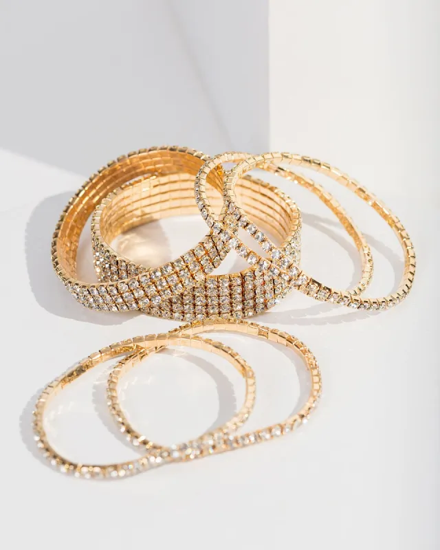 Gold Mixed Bracelet Pack sold by Collete Hayman