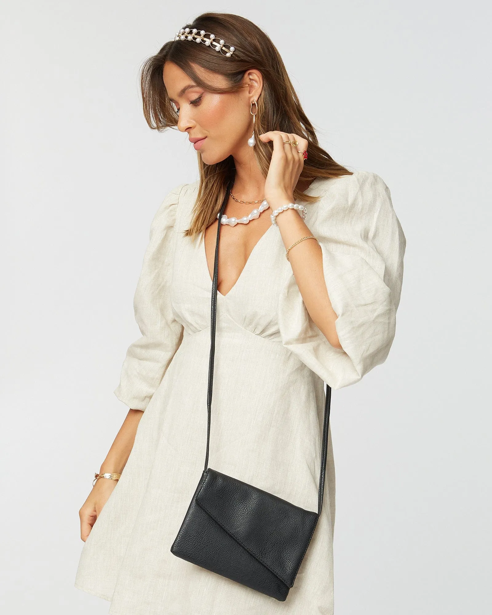 Black Pippa Crossbody Bag sold by Collete Hayman product image thumbnail 2