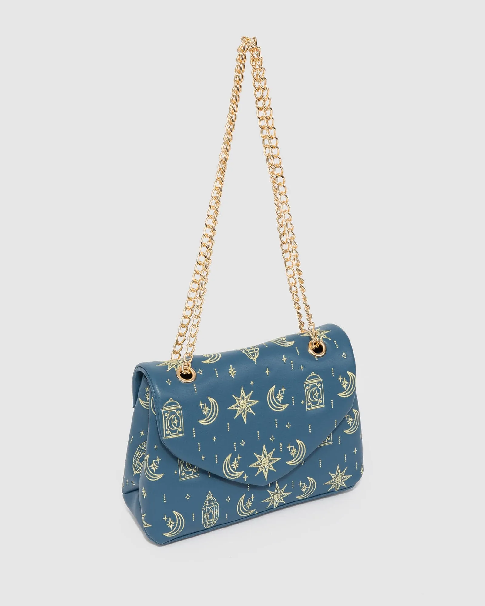 Navy Malia Chain Crossbody Bag sold by Collete Hayman product image thumbnail 4