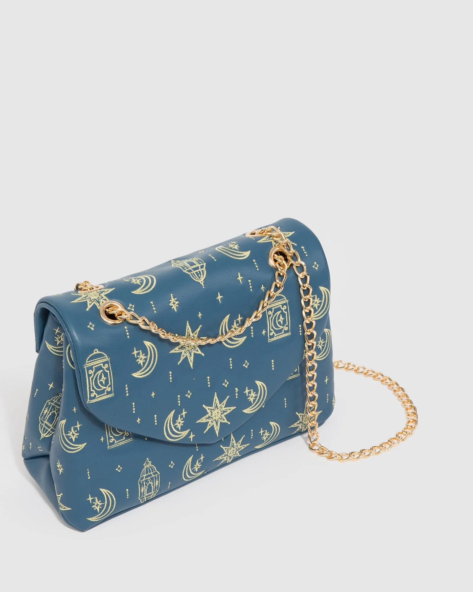Navy Malia Chain Crossbody Bag sold by Collete Hayman product image thumbnail 3