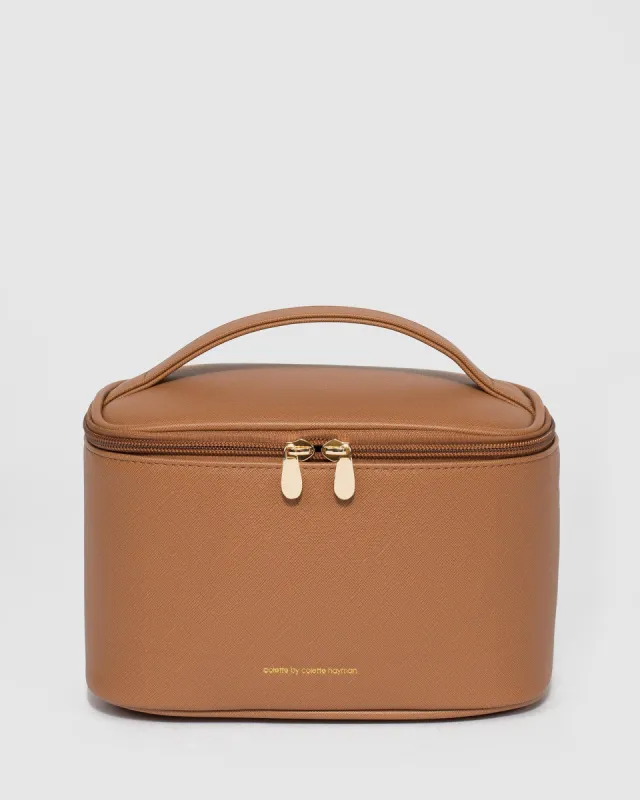 Caramel Small Cosmetic Case sold by Collete Hayman