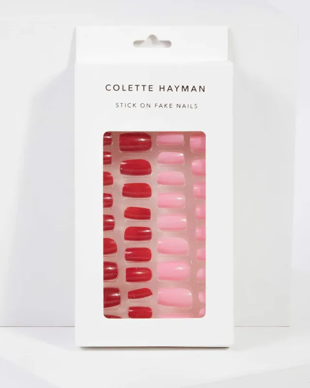 Pink Adult Stick On Fake Nails sold by Collete Hayman