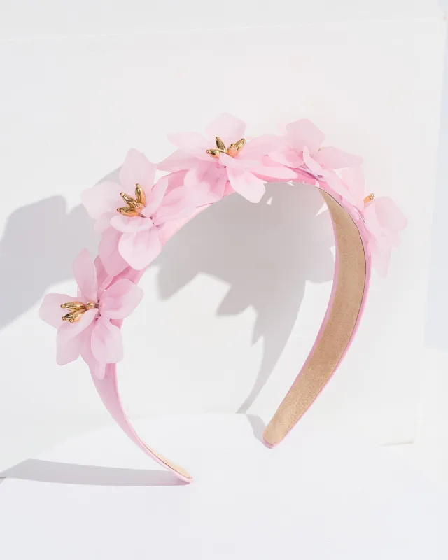 Pink Large Flower Headband sold by Collete Hayman