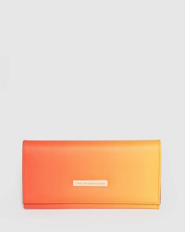 Orange Belinda Plate Wallet sold by Collete Hayman