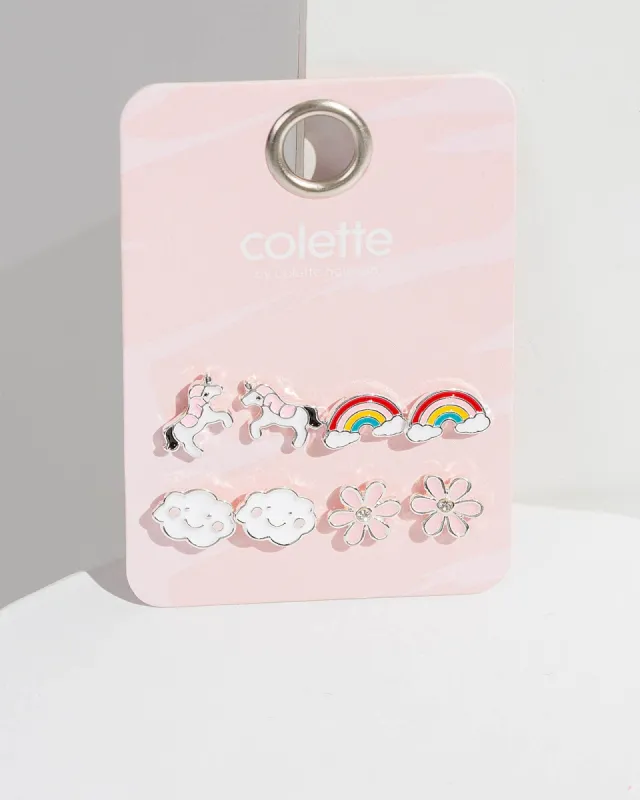 Multi Rainbows And Unicorns Earring Pack sold by Collete Hayman