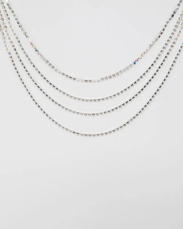 Crystal 4 Layer Necklace sold by Collete Hayman