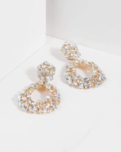 Crystal Encrusted Drop Earrings sold by Collete Hayman