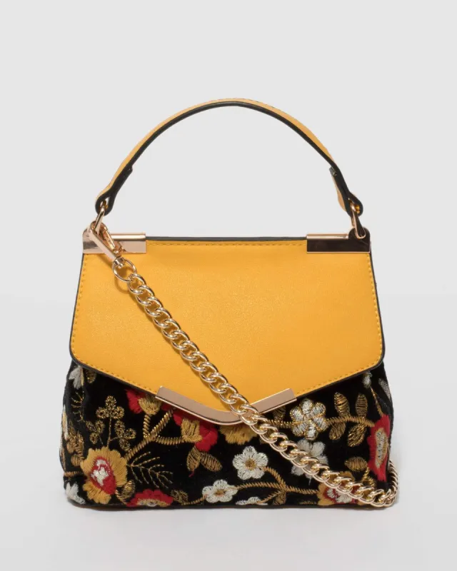 Black and Yellow Zariah Mini Bag sold by Collete Hayman