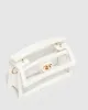 White Luna Flat Top Handle Bag sold by Collete Hayman