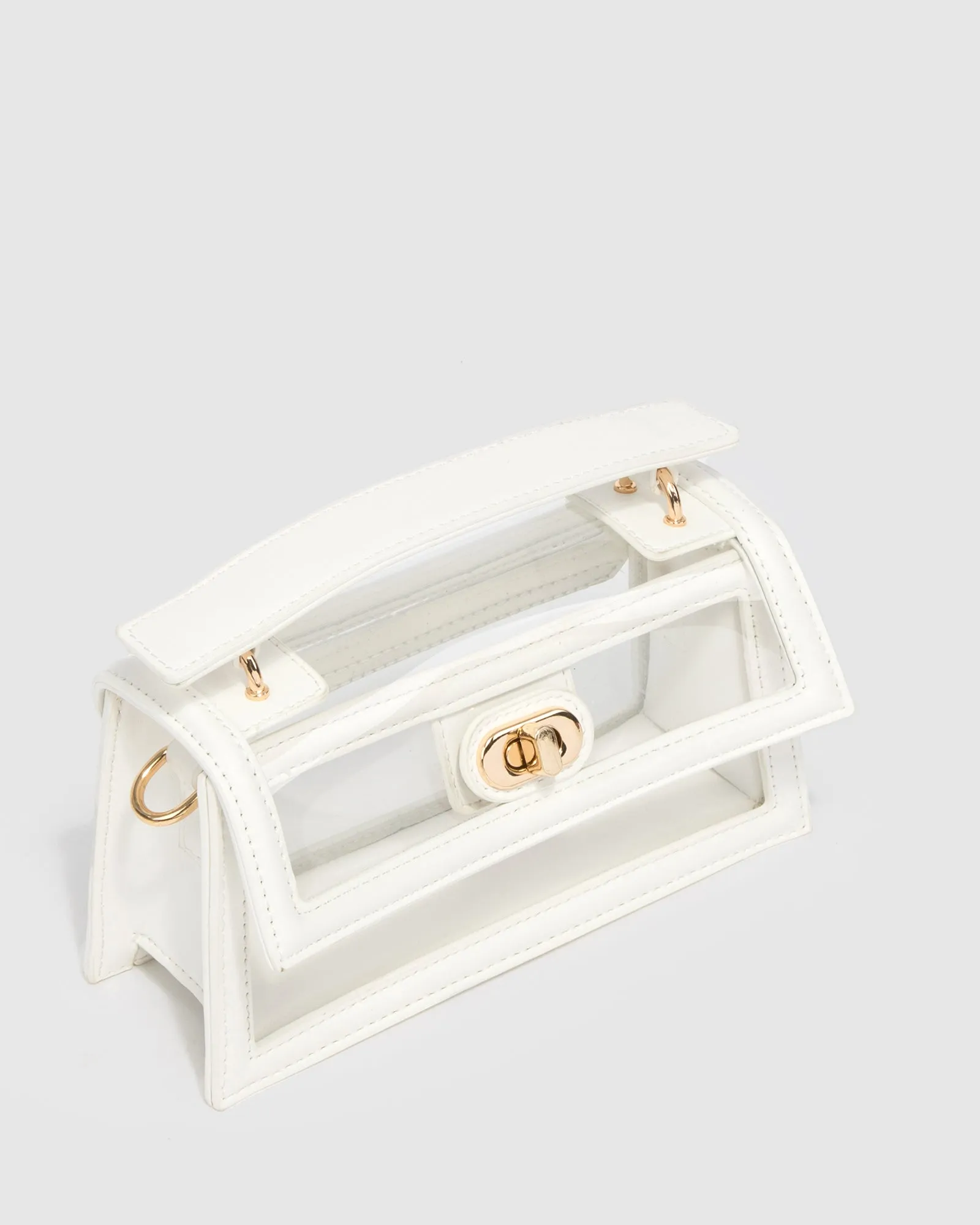 White Luna Flat Top Handle Bag sold by Collete Hayman product image thumbnail 4