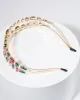 Multi Colour Double Row Crystal Headband sold by Collete Hayman