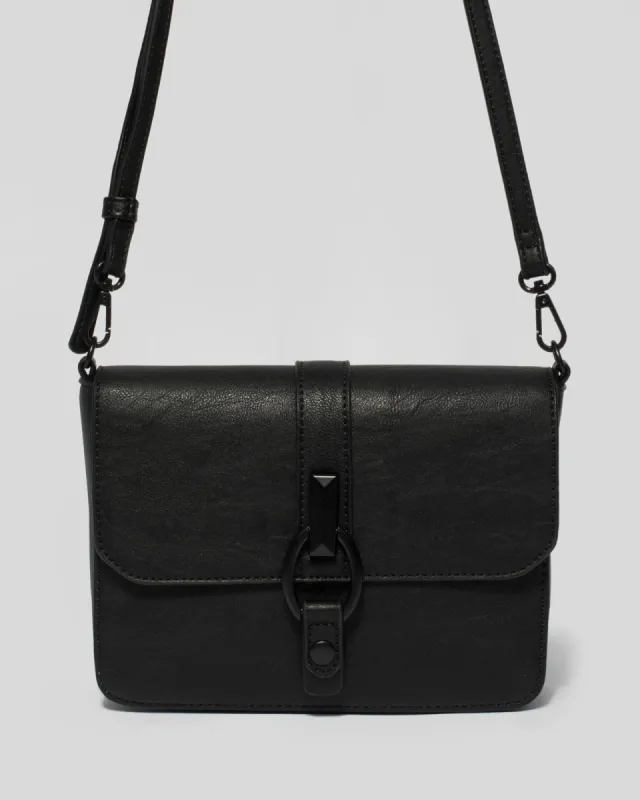 Black Elissa Crossbody Bag sold by Collete Hayman