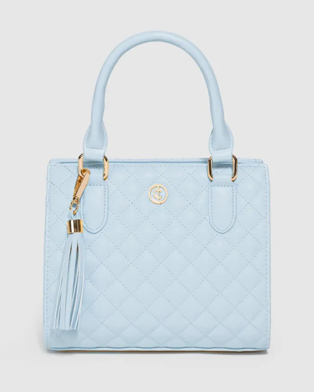 Blue Sia Quilt Mini Tote Bag sold by Collete Hayman