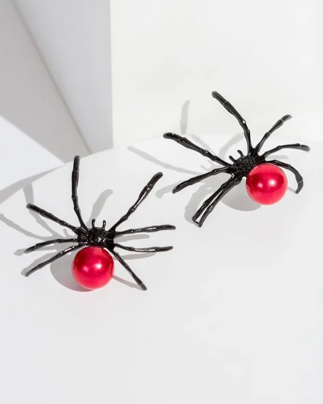 Black Large Spider Stud Earring sold by Collete Hayman