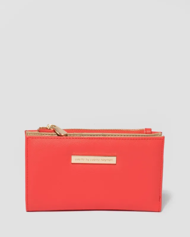 Coral Selena Zip Wallet sold by Collete Hayman