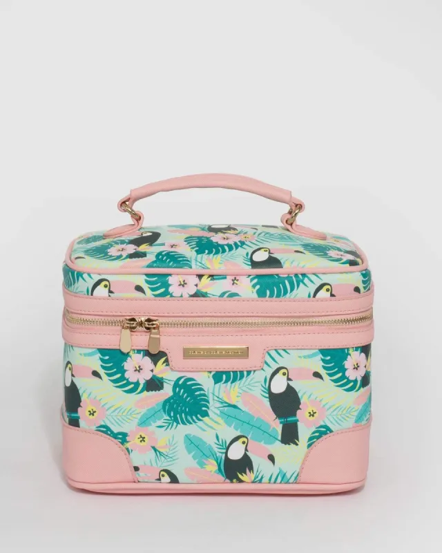 Toucan Print Cosmetic Case Pack sold by Collete Hayman