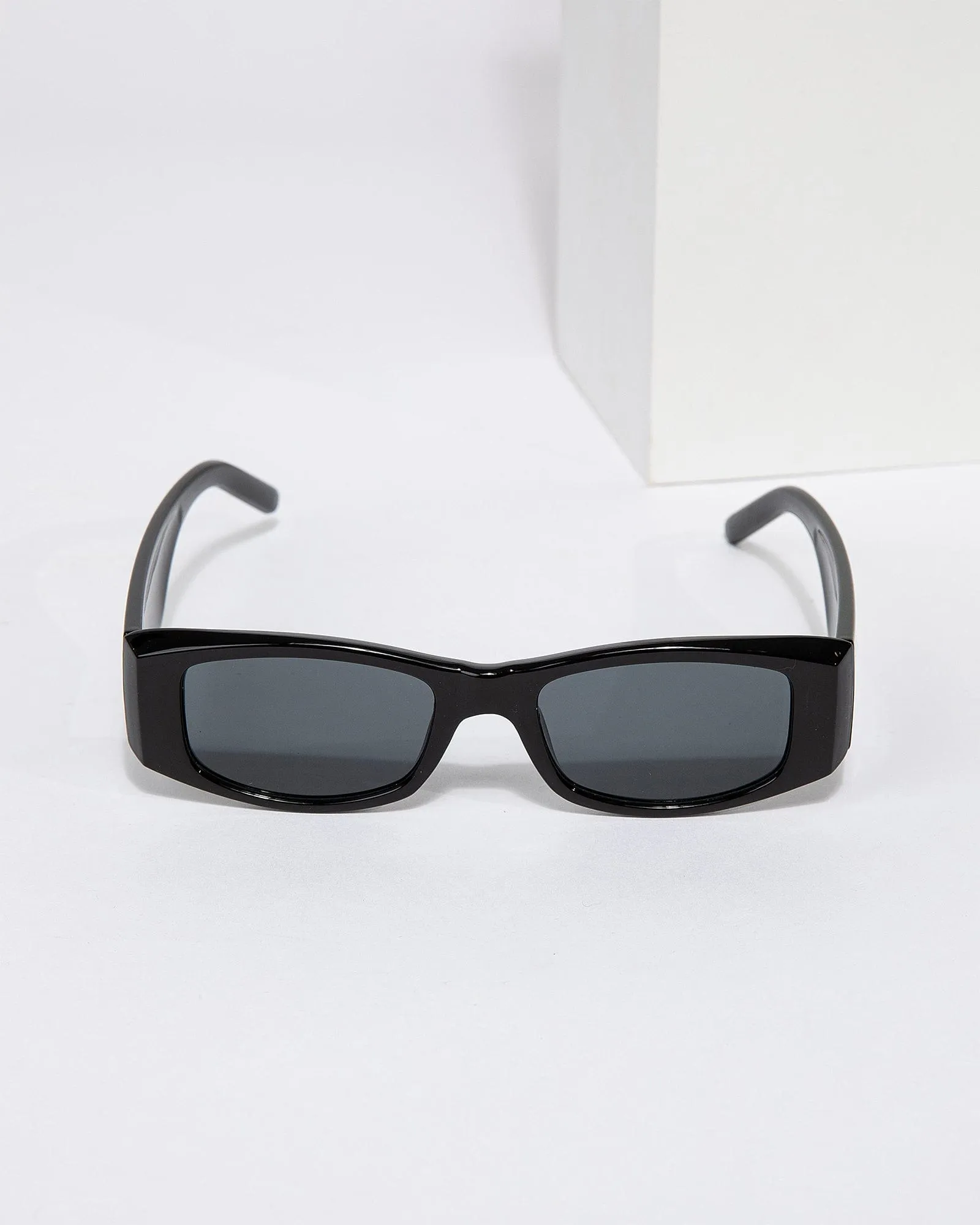 Black Rectangle Thick Framed Sunglasses sold by Collete Hayman