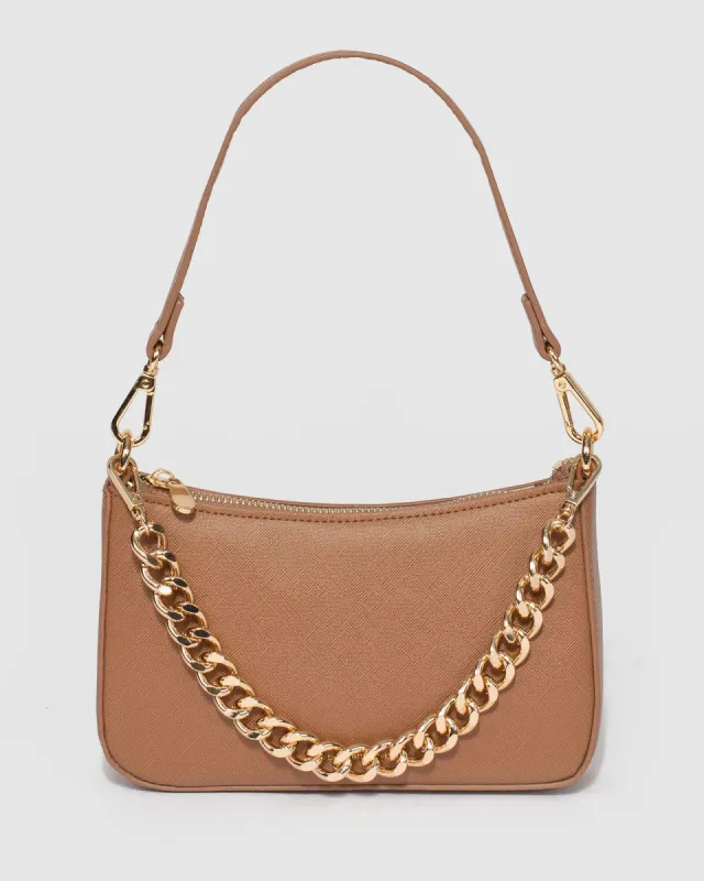 Caramel Sadie Crossbody Bag sold by Collete Hayman