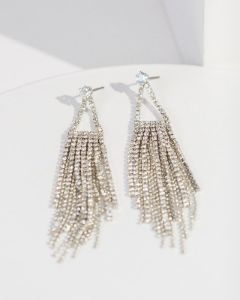 Crystal Frame Drop Earrings sold by Collete Hayman