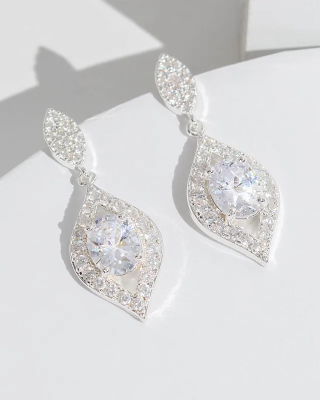 Crystal Ellipse Drop Earrings sold by Collete Hayman