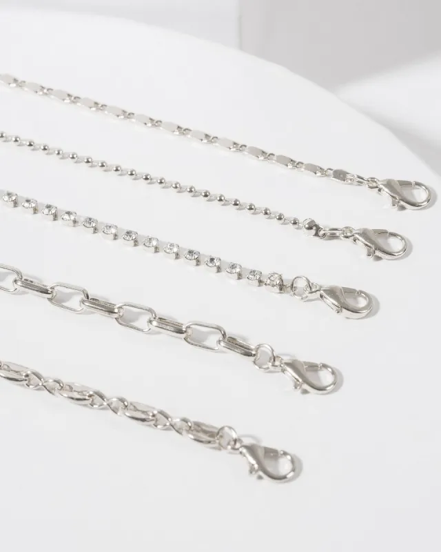 Silver Layered Chains Bracelet sold by Collete Hayman