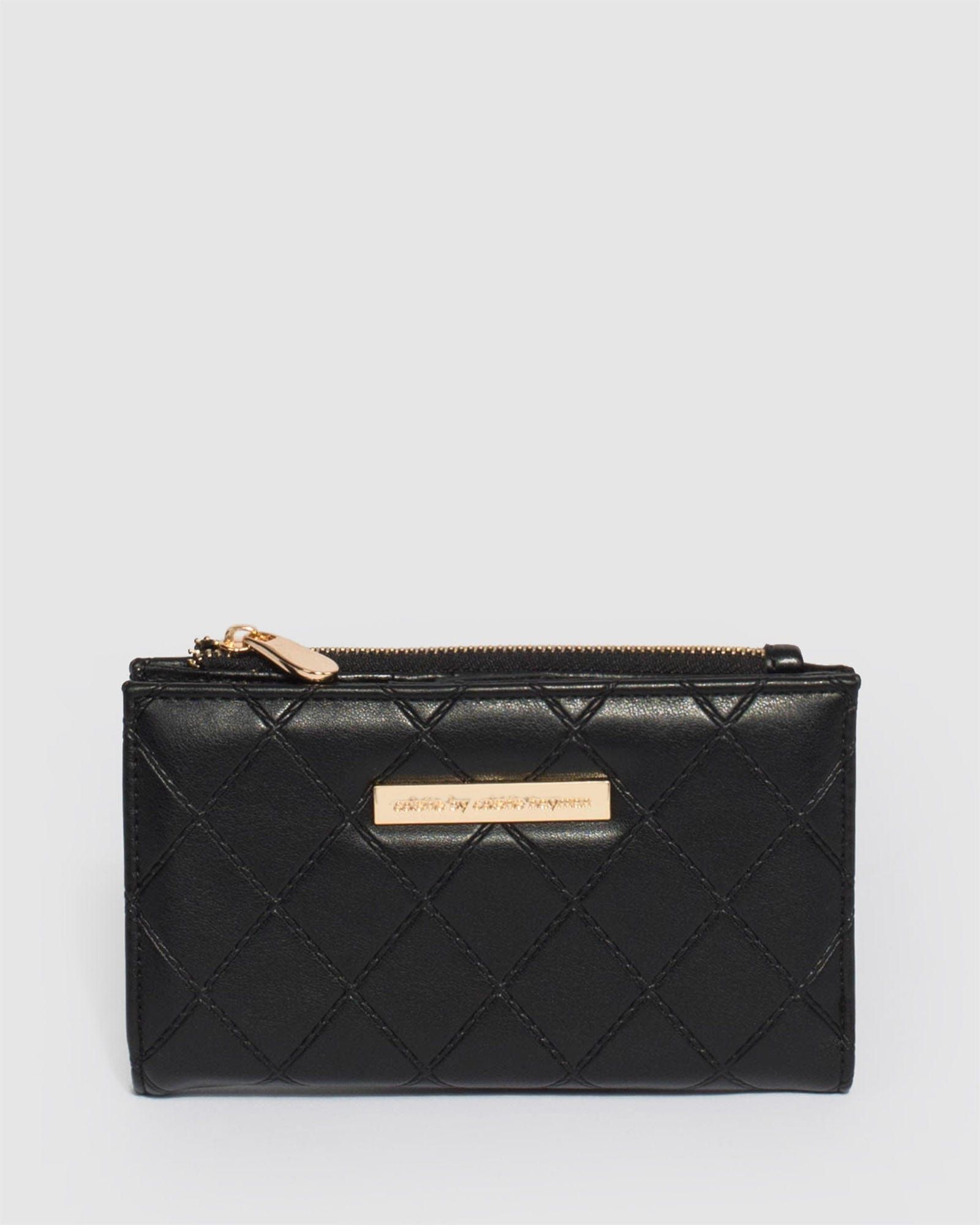 Black Selena Zip Wallet sold by Collete Hayman