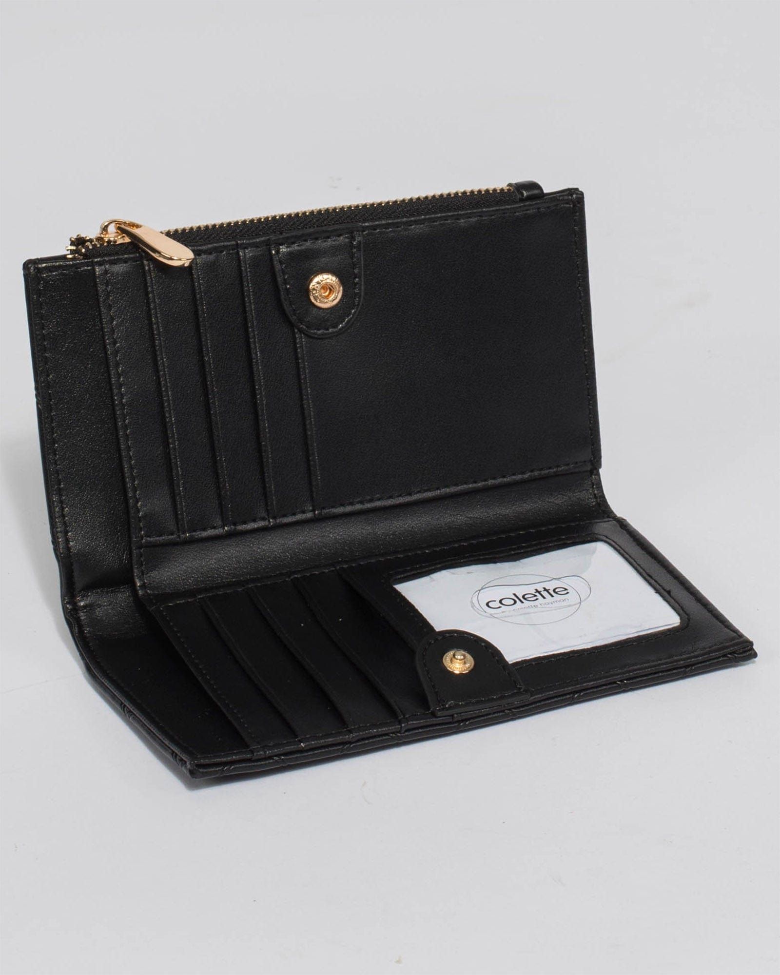 Black Selena Zip Wallet sold by Collete Hayman product image thumbnail 4