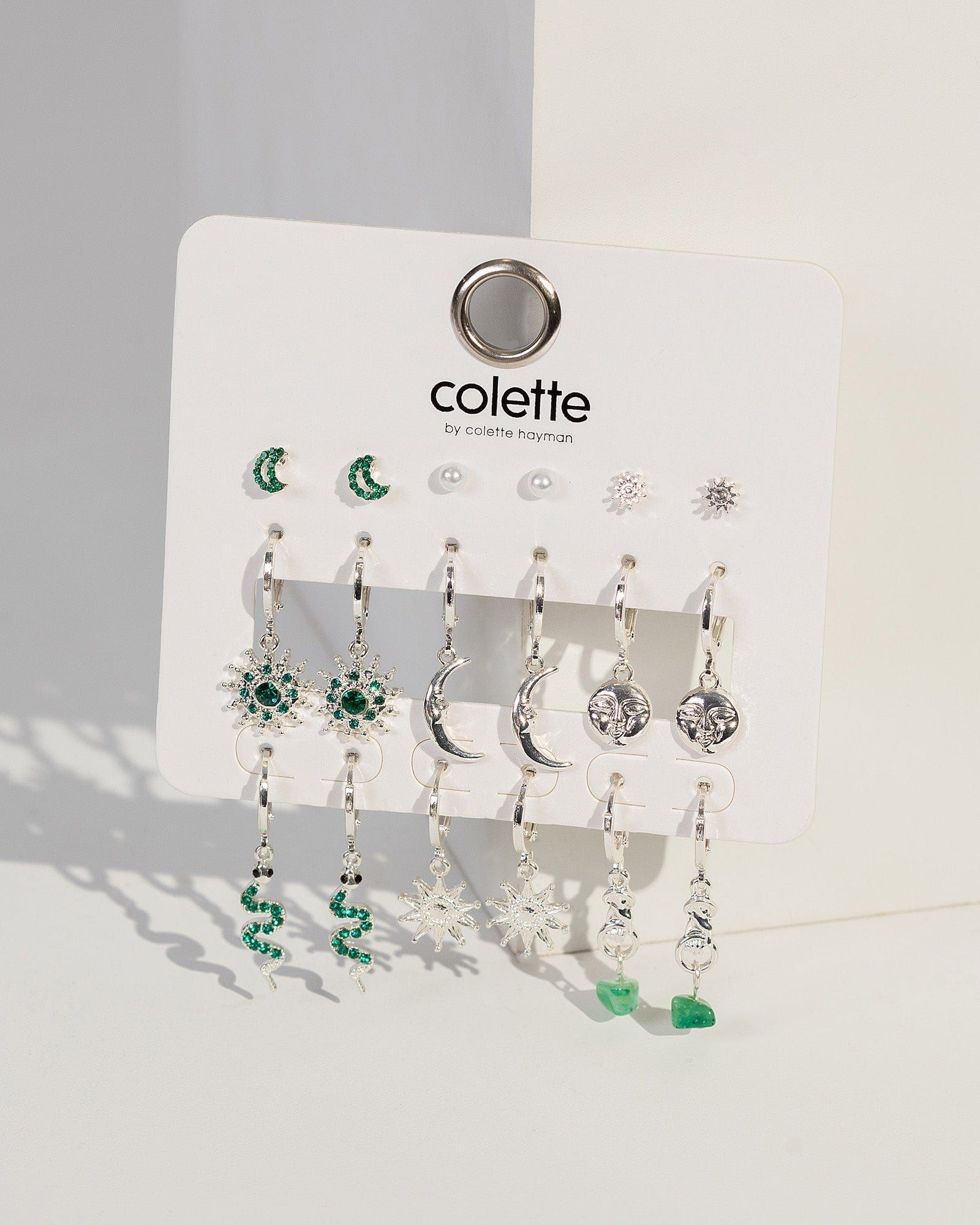Green Snake Sun Earring Pack sold by Collete Hayman