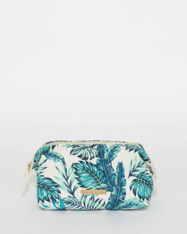 Palm Print Structured Cosmetic Case sold by Collete Hayman