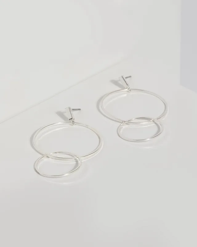 Silver Fine Circle Drop Earrings sold by Collete Hayman