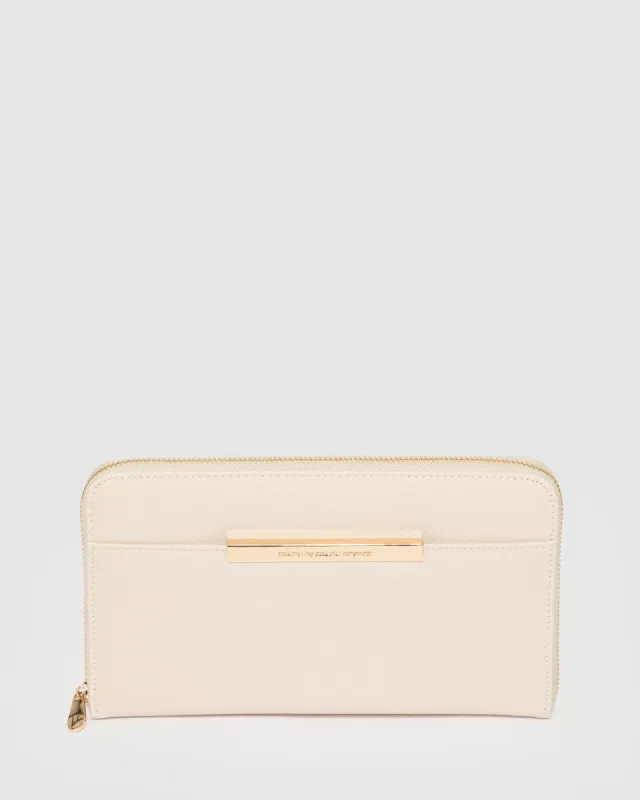 Sandy Large Ivory Wallet sold by Collete Hayman