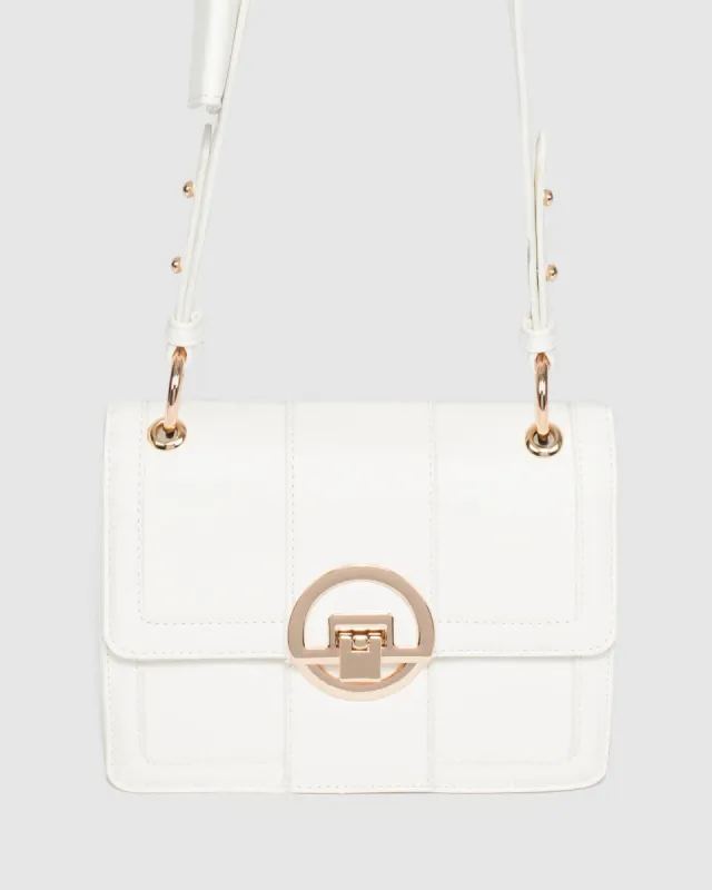 White Sierra Pouch Crossbody Bag sold by Collete Hayman